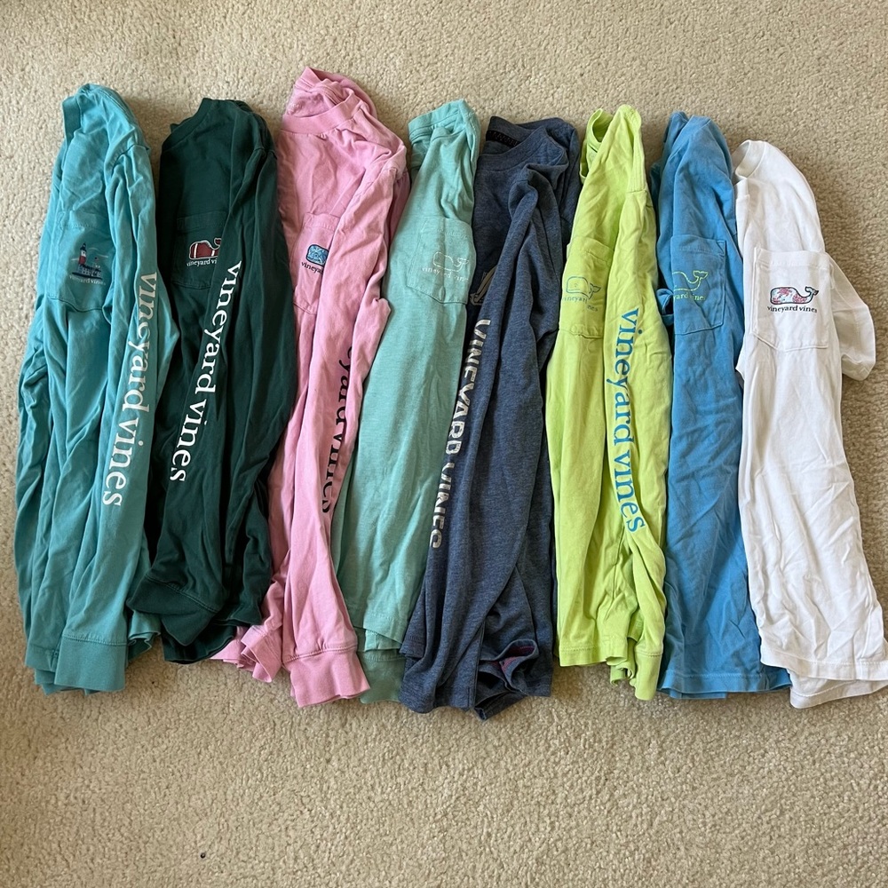 Boys Vineyard Vines Colorful Long and short Sleeve T-Shirts sizes M-XL (12-16yo)